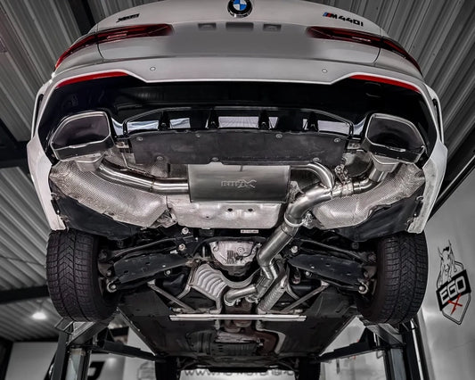 BMW M340i xDrive - EGO-X Duplex Performance Auspuff Anlage ø 89mm