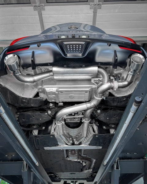Toyota Supra - EGO-X Duplex Performance Auspuff Anlage ab Kat / OPF