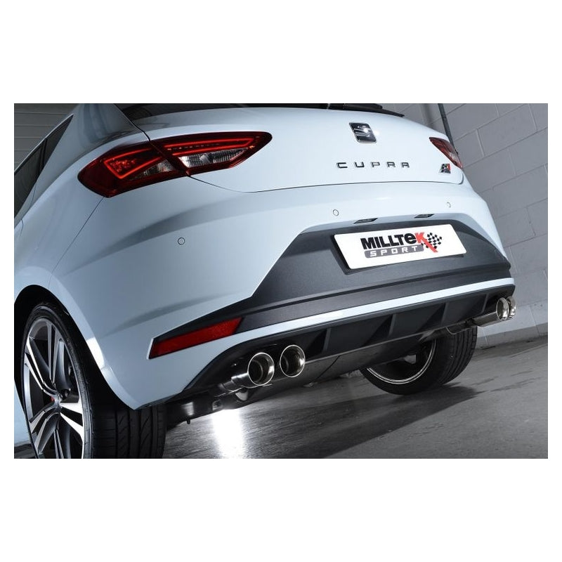 Seat Leon Cupra - Milltek Ø 76mm Duplex Performance Auspuff Anlage