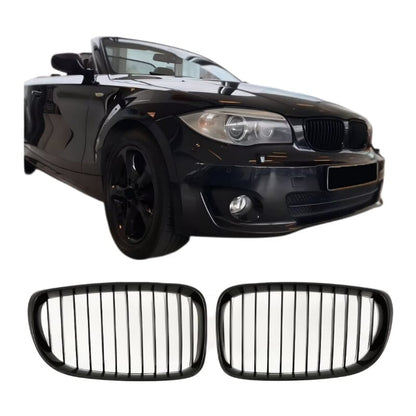 BMW 1er E88 LCI Kühlergrill Glanz Schwarz BST 