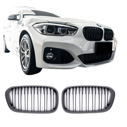 BMW 1er F20 M Optik Sportgrill Matt Schwarz BST 