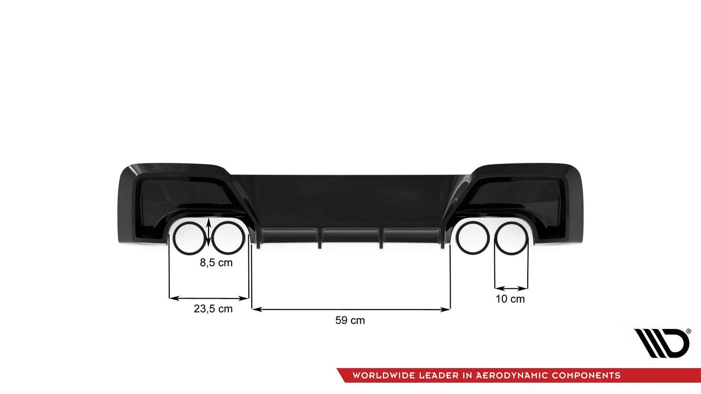 BMW 1er F20 M135i - Heck Diffusor OO-OO Maxton Design 