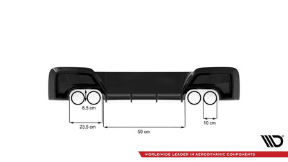 BMW 1er F20 M135i - Heck Diffusor OO-OO Maxton Design 