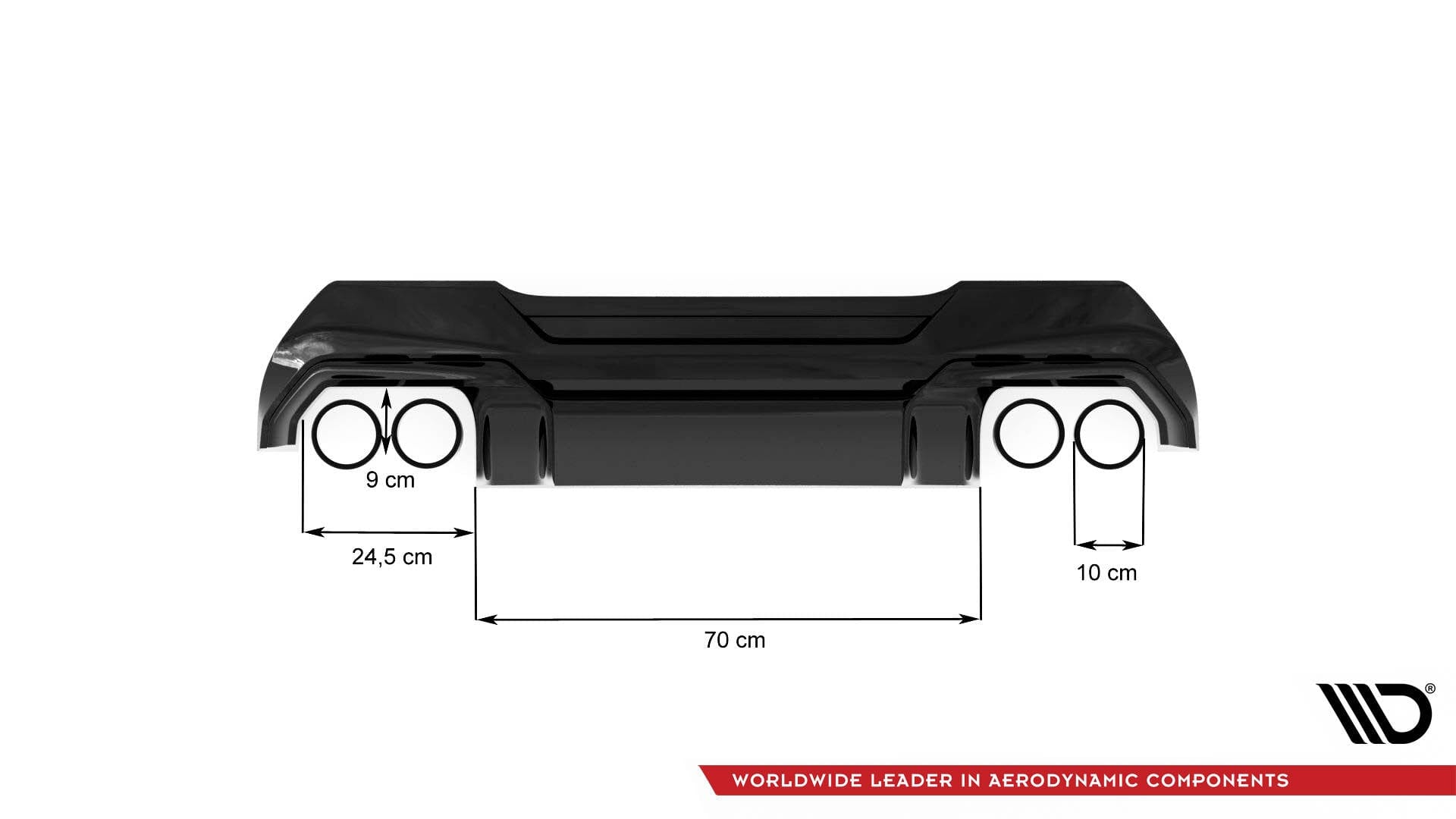 BMW 1er F40 M-Paket - Heck Diffusor V.2 Maxton Design 