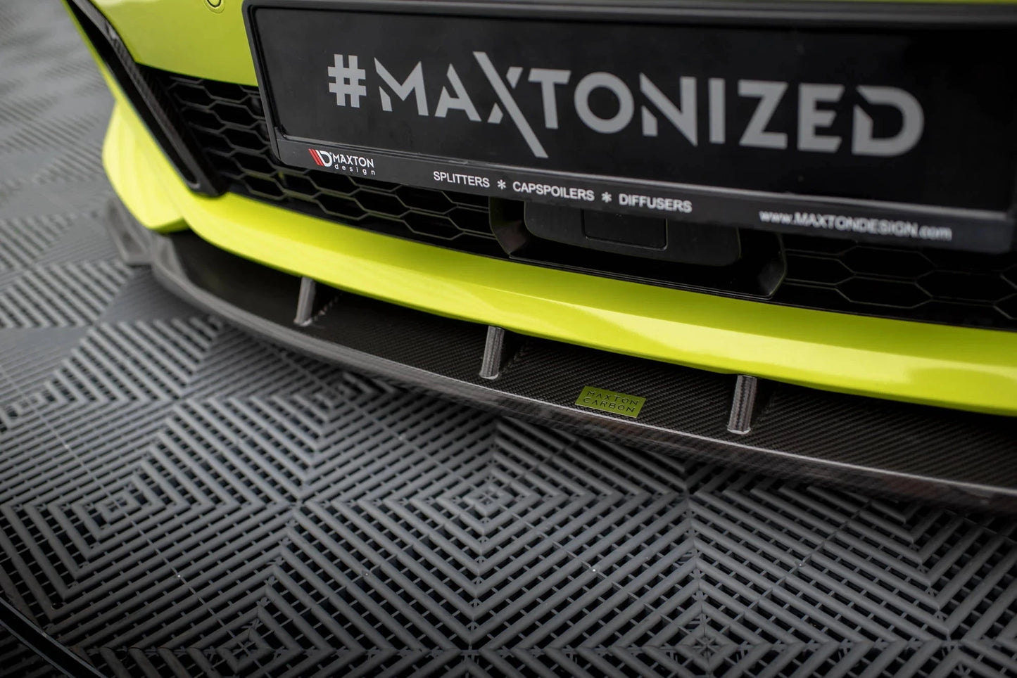 BMW 1er F40 M-Paket - Prepreg Carbon Fiber Frontspoiler - Frontlippe Maxton Design 
