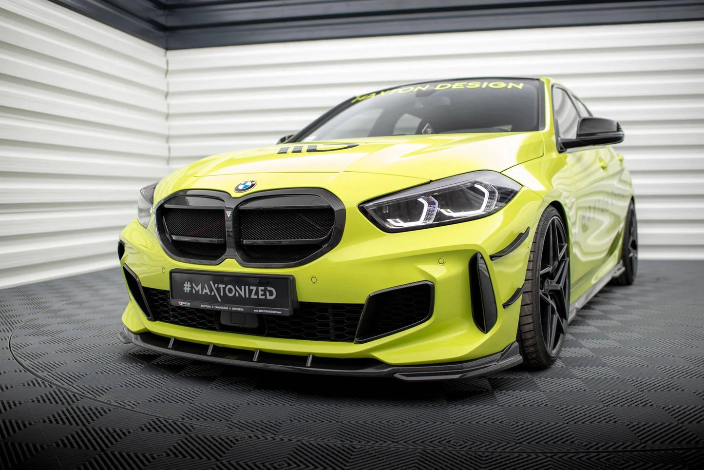 BMW 1er F40 M-Paket - Prepreg Carbon Fiber Frontspoiler - Frontlippe Maxton Design 