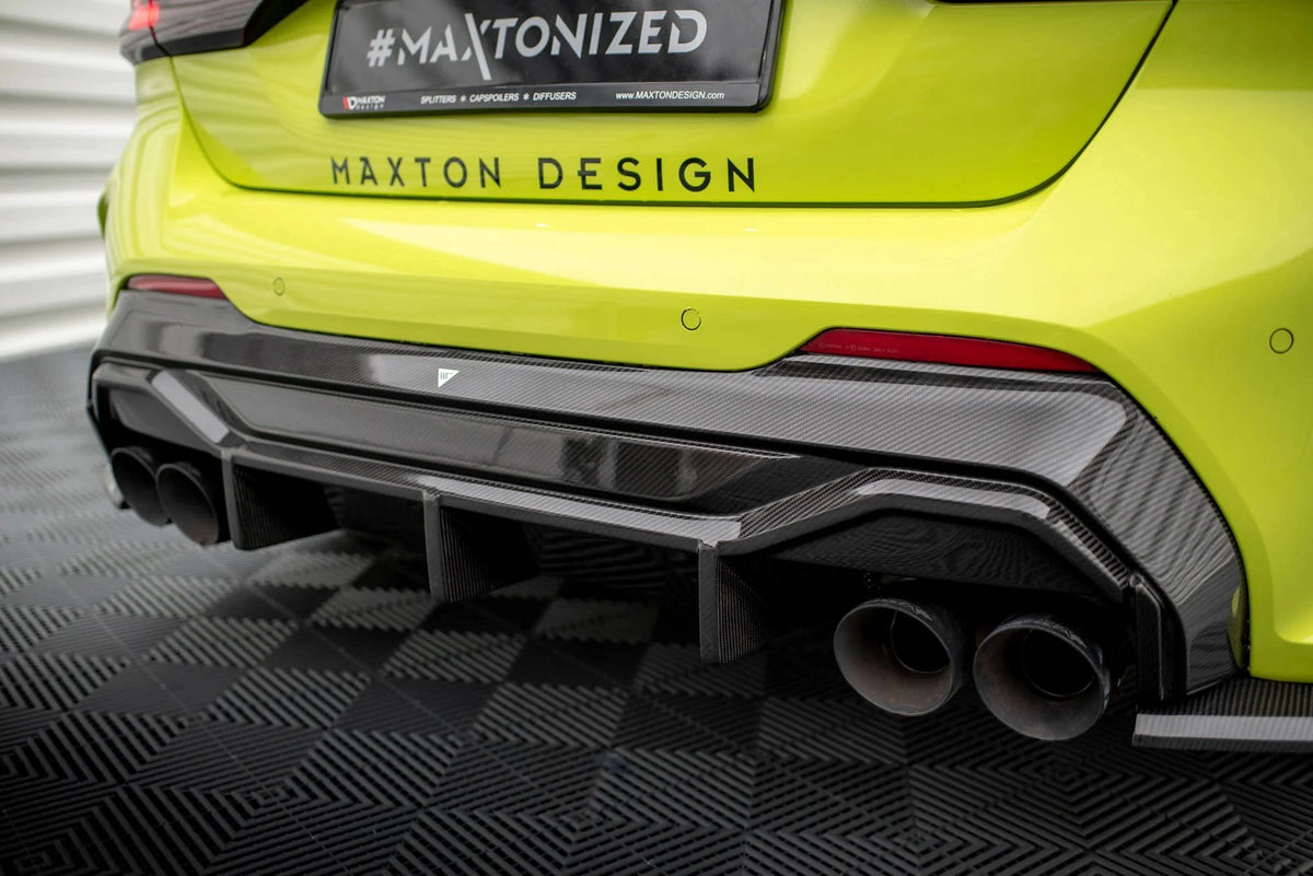 BMW 1er F40 M-Paket - Prepreg Carbon Fiber Heck Diffusor V.1 Maxton Design 