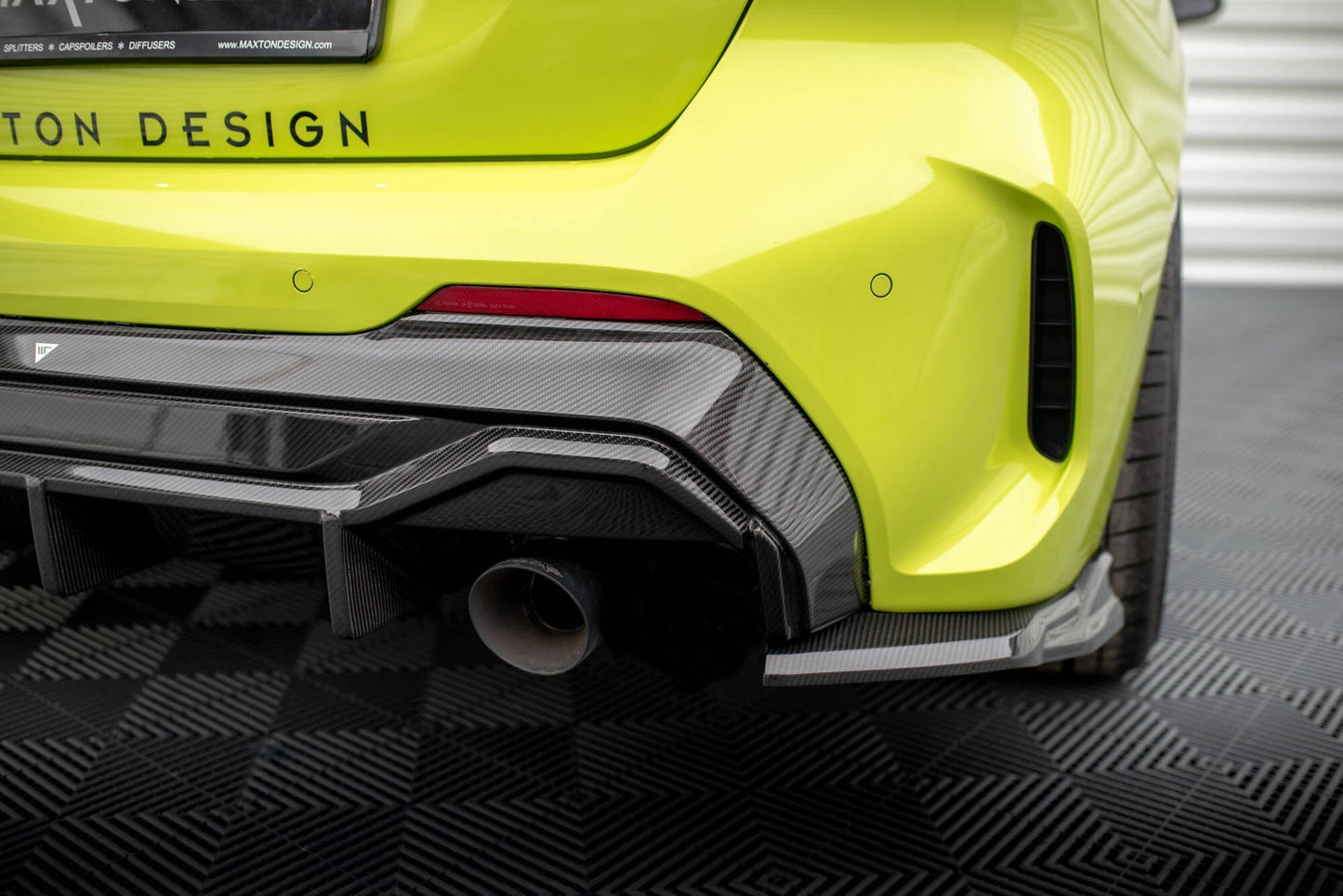 BMW 1er F40 M-Paket - Prepreg Carbon Fiber Heck Diffusor V.2 Maxton Design 