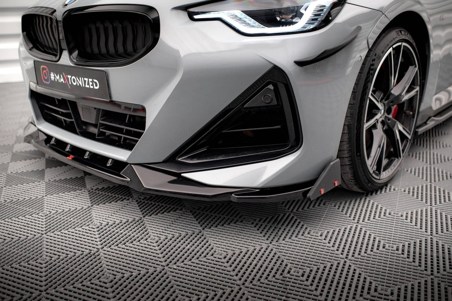 BMW 2er G42 Coupe M-Paket - Frontspoiler - Frontlippe + Flaps V.2 Maxton Design 