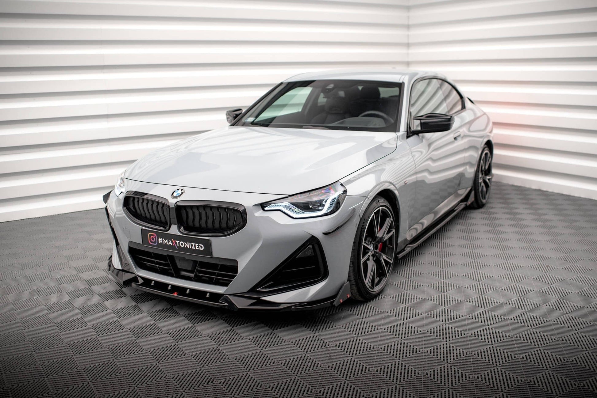 BMW 2er G42 Coupe M-Paket - Frontspoiler - Frontlippe + Flaps V.2 Maxton Design 