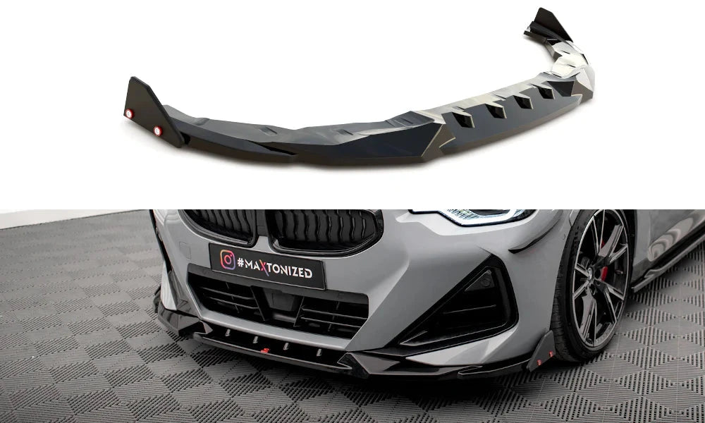 BMW 2er G42 Coupe M-Paket - Frontspoiler - Frontlippe + Flaps V.2 Maxton Design 