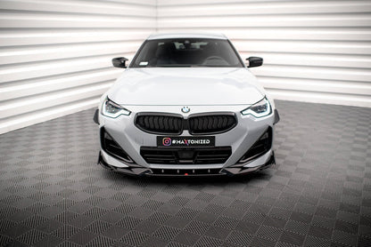 BMW 2er G42 Coupe M-Paket - Frontspoiler - Frontlippe + Flaps V.2 Maxton Design 