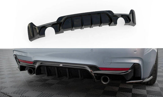BMW 4er F32 Coupe - Heck Diffusor O-O Maxton Design 