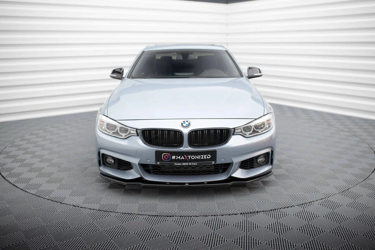 BMW 4er F32 Coupe M-Paket - Frontspoiler - Frontlippe V.1 (DTC) Maxton Design 