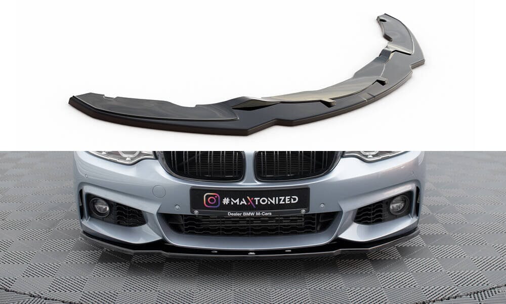 BMW 4er F32 Coupe M-Paket - Frontspoiler - Frontlippe V.1 (DTC) Maxton Design 