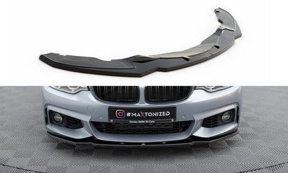 BMW 4er F32 Coupe M-Paket - Frontspoiler - Frontlippe V.1 (DTC) Maxton Design 