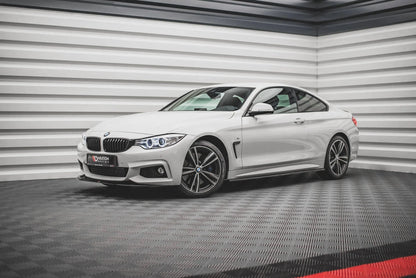 BMW 4er F32 Coupe M-Paket - Frontspoiler - Frontlippe V.2 (DTC) Maxton Design 