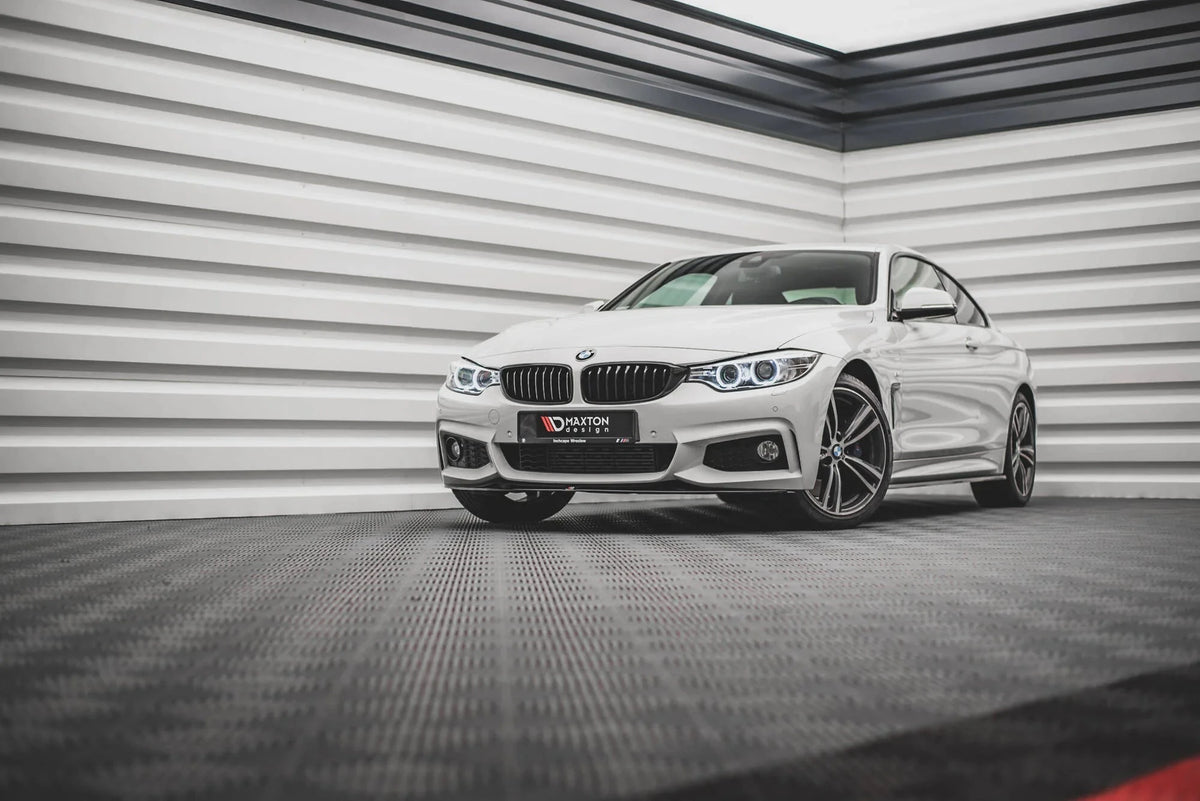 BMW 4er F32 Coupe M-Paket - Frontspoiler - Frontlippe V.2 (DTC) Maxton Design 