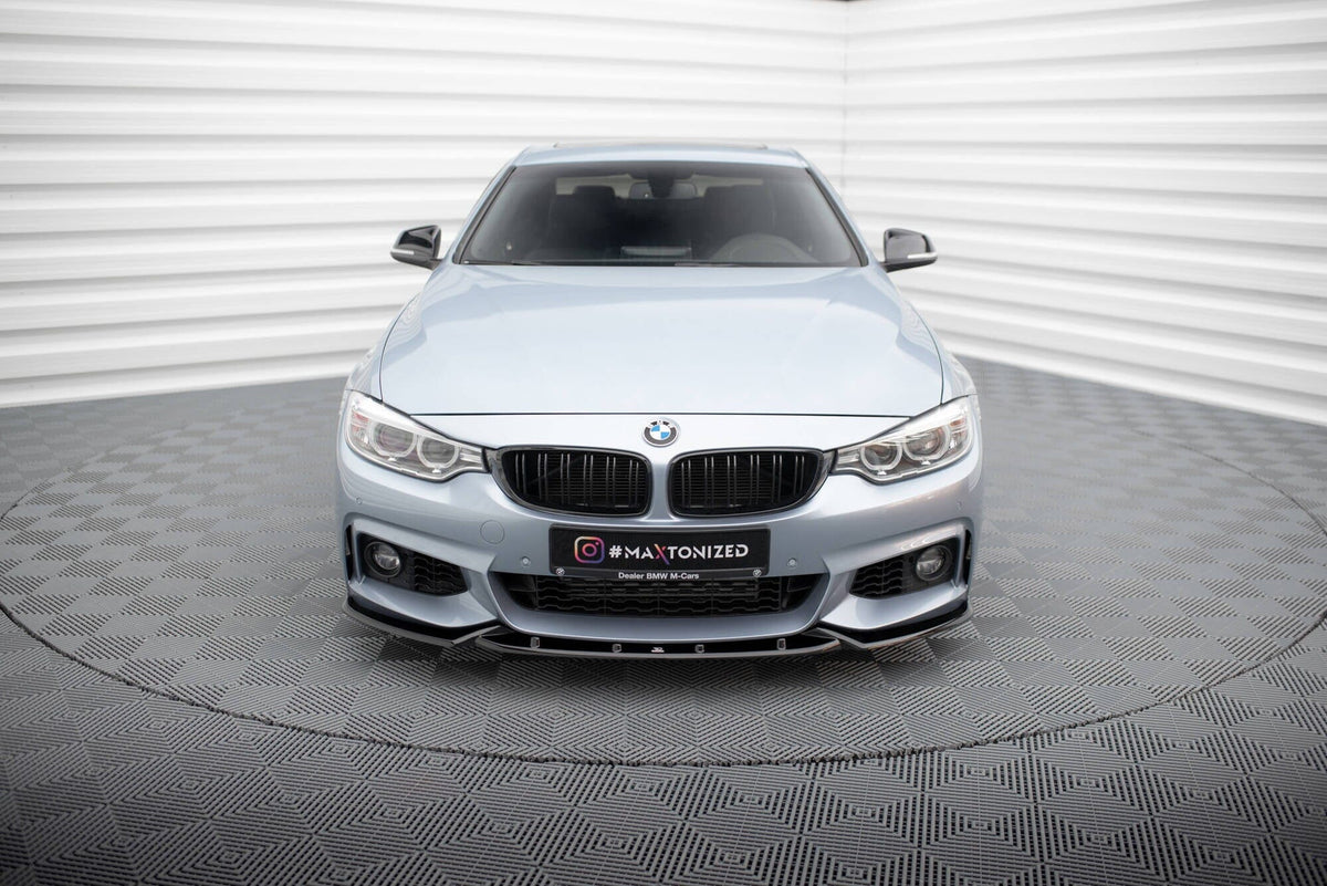 BMW 4er F32 Coupe M-Paket - Frontspoiler - Frontlippe V.3 (DTC) Maxton Design 