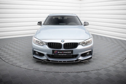 BMW 4er F32 Coupe M-Paket - Frontspoiler - Frontlippe V.3 (DTC) Maxton Design 