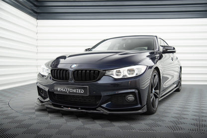 BMW 4er F32 Coupe M-Paket - Frontspoiler - Frontlippe V.5 (DTC) Maxton Design 