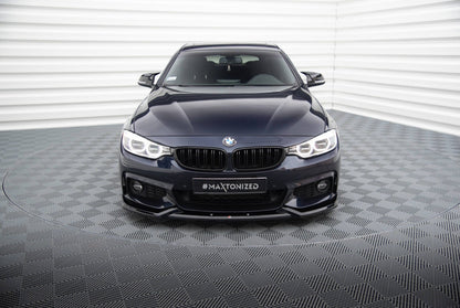 BMW 4er F32 Coupe M-Paket - Frontspoiler - Frontlippe V.5 (DTC) Maxton Design 