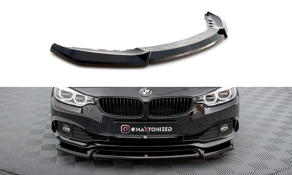 BMW 4er F33 Cabrio - Frontspoiler - Frontlippe V.2 Maxton Design 