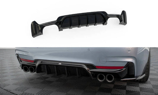 BMW 4er F33 Cabrio - Heck Diffusor OO-OO Maxton Design 
