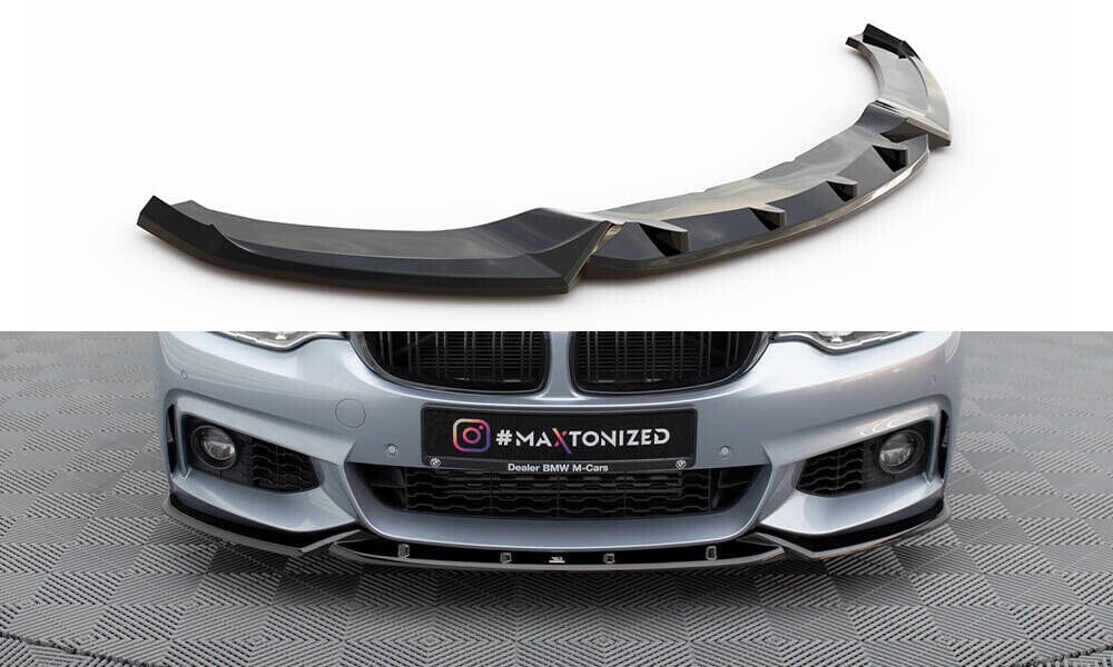 BMW 4er F36 Gran Coupe M-Paket - Frontspoiler - Frontlippe V.3 (DTC) Maxton Design 