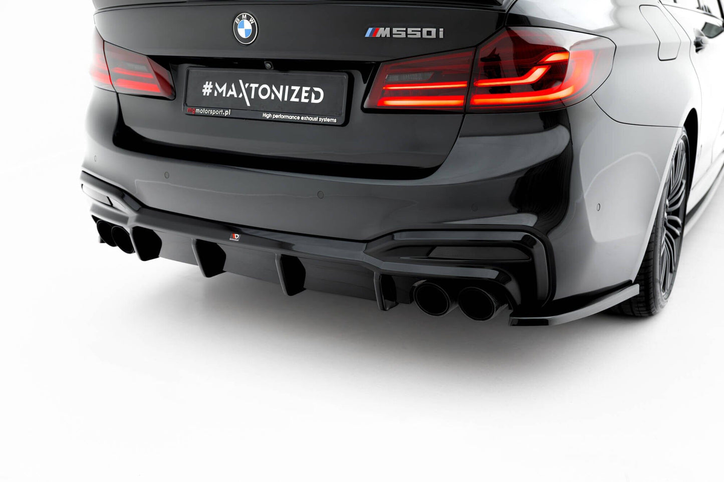 BMW 5er G31 Vorfacelift - Heck Diffusor OO-OO Maxton Design 
