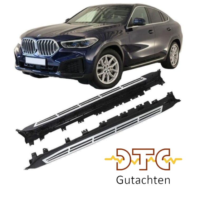 BMW X6 G06 Alu Trittbretter – mit Anti-Rutsch Gummileisten BestTuning 