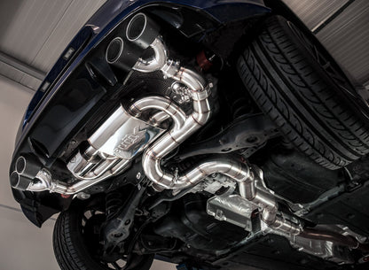 VW Golf 7 R - Bull-X Duplex Performance Auspuff Anlage ab Kat