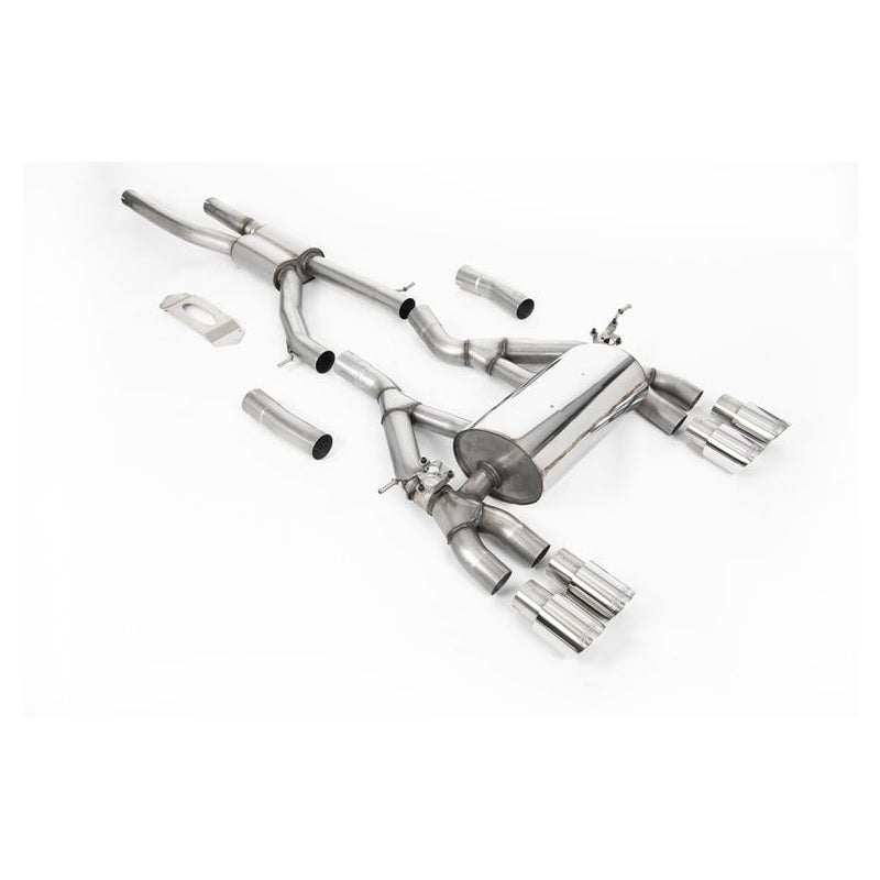 BMW M4 F82 - Milltek Duplex Performance Auspuff Anlage ab OPF Ø 76mm