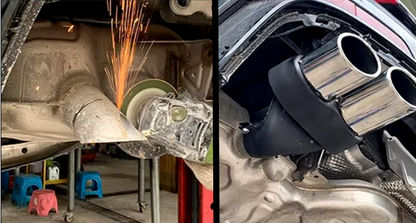 Audi A6 C8 - Heck Diffusor + Auspuffblenden