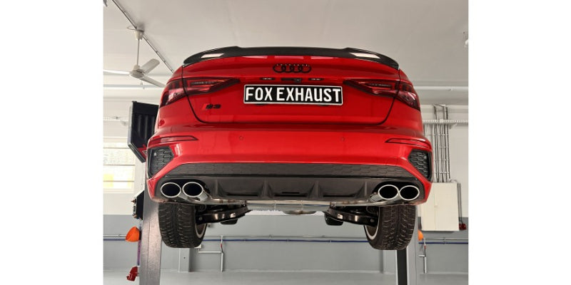 Audi S3 Limousine - Fox Duplex Performance Auspuff Anlage ab OPF Ø 76mm