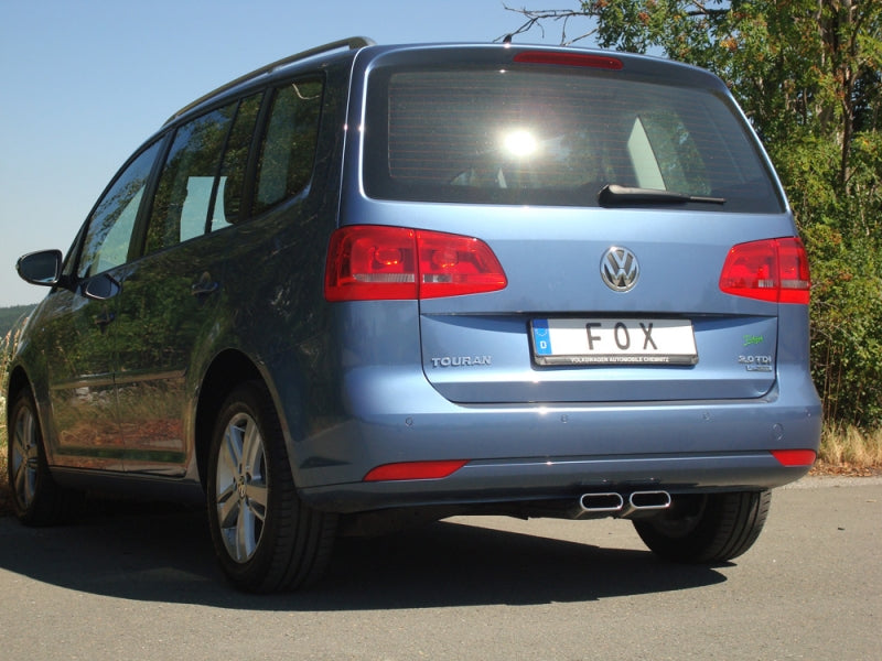 VW Touran - Fox Endrohrsystem Mittig