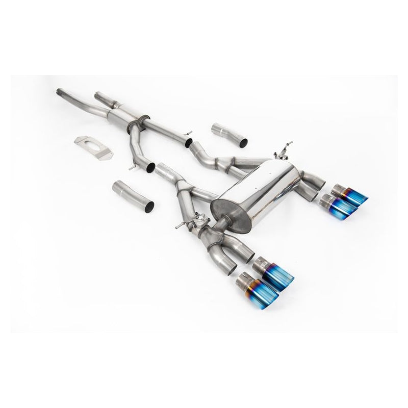 BMW M4 F82 - Milltek Duplex Performance Auspuff Anlage ab OPF Ø 76mm