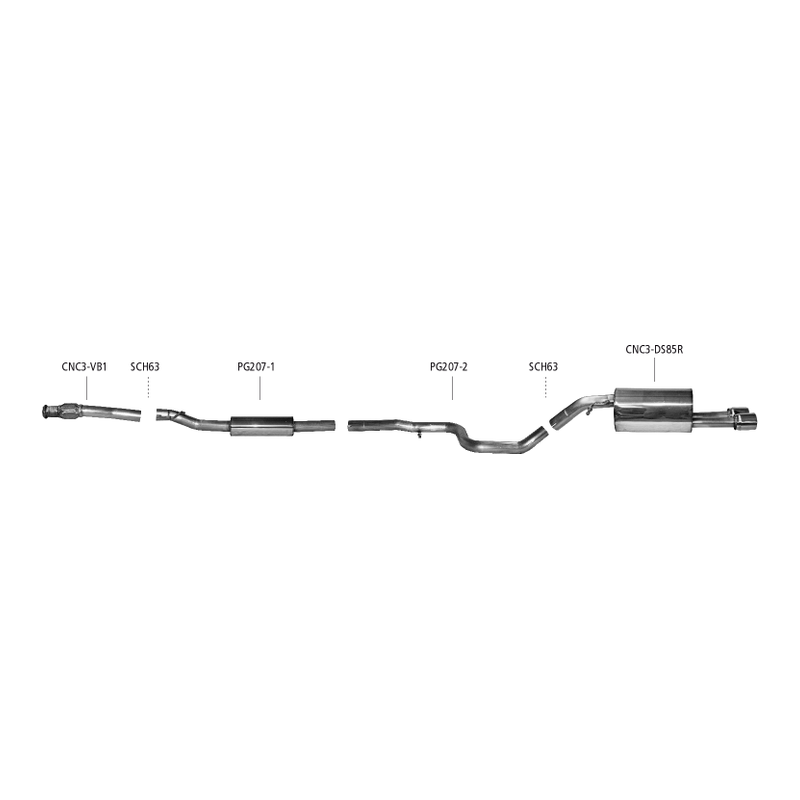 Citroen DS3 - Bastuck Performance Auspuff Anlage ab Katalysator - Bild 1