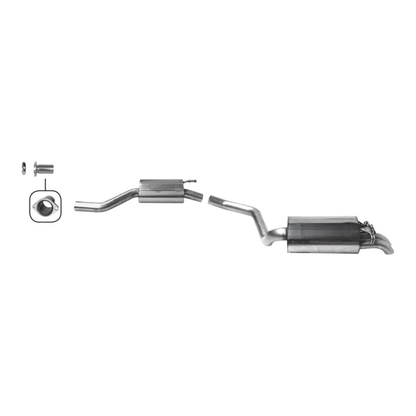 Mercedes 190E - Bastuck Performance Auspuff Anlage ab Kat - Bild 1