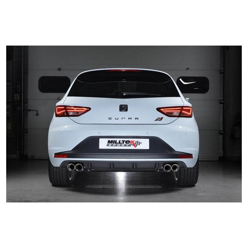 Seat Leon Cupra - Milltek Ø 76mm Duplex Performance Auspuff Anlage