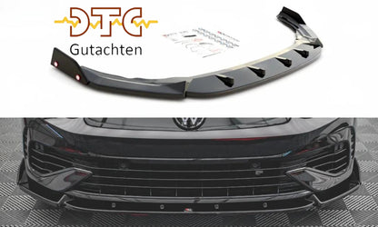 VW Golf 8 R - Frontspoiler - Frontlippe V.2 + Flaps