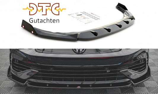 VW Golf 8 R - Frontspoiler - Frontlippe V.2 + Flaps