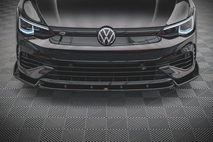VW Golf 8 R - Frontspoiler - Frontlippe V.2 + Flaps
