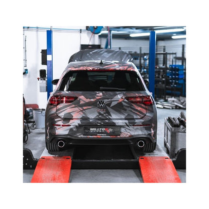 VW Golf 8 GTI - Duplex Performance Auspuff Anlage ab OPF Ø 80mm