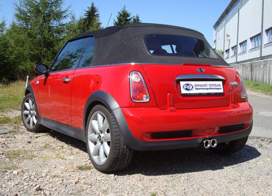 Mini Cooper S Cabrio - Fox Performance Auspuff Mittig