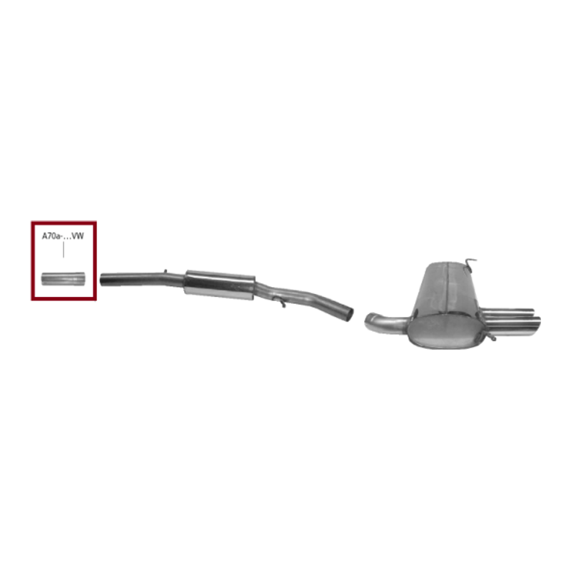 Rohrverbinder Ø 70MM / Ø 65.5MM - Bild 1
