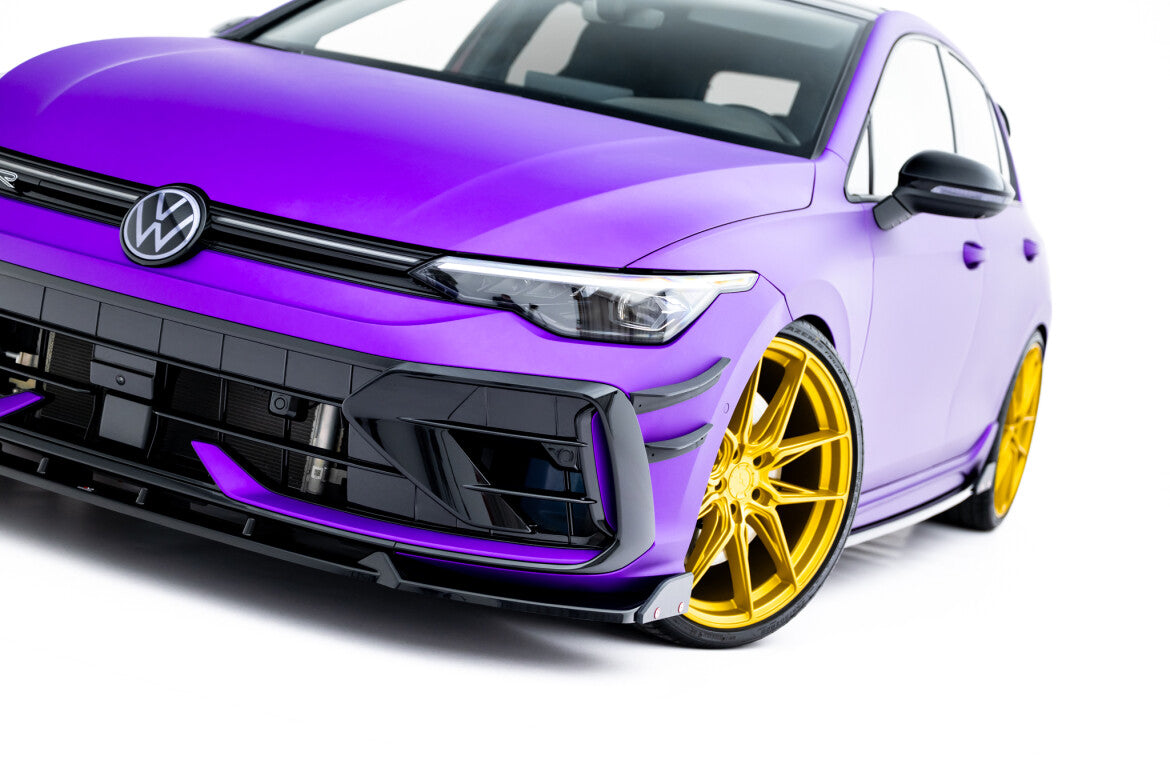 VW Golf 8.5 R - Frontspoiler - Frontlippe V.3 + Flaps