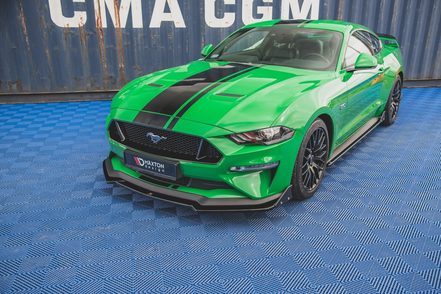 Ford Mustang GT Mk6 Facelift - Frontspoiler - Frontlippe V.1 + Flaps