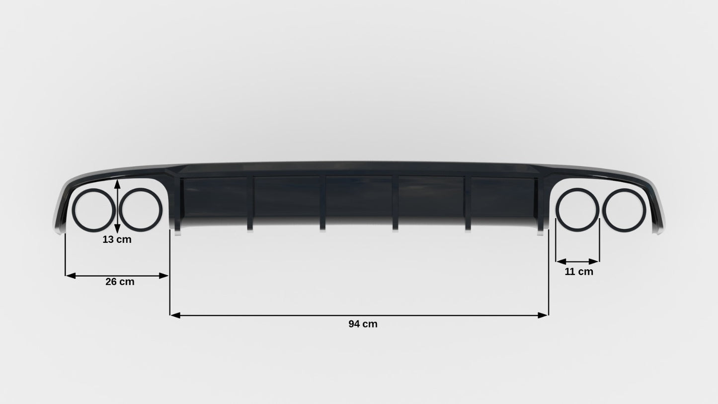 Audi S7 C7 Heck Diffusor OO-OO