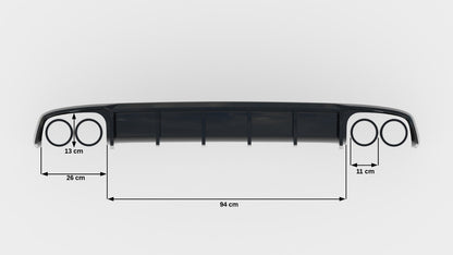 Audi S7 C7 Heck Diffusor OO-OO